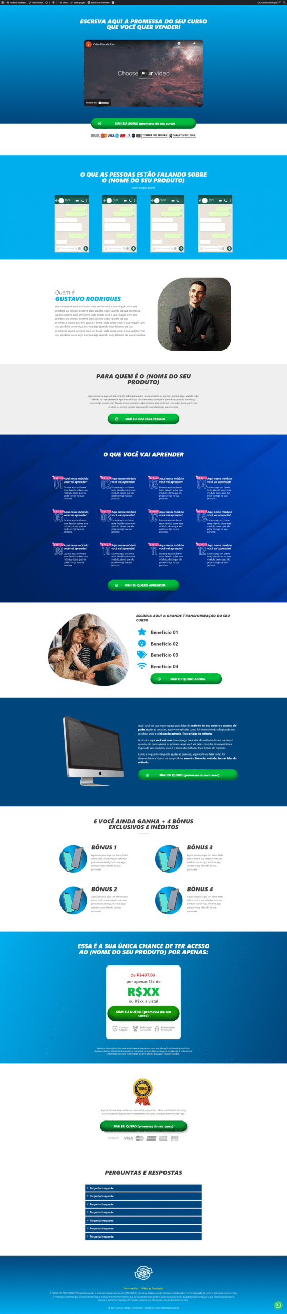 MODELO PÁGINA DE VENDAS INFOPRODUTO 04